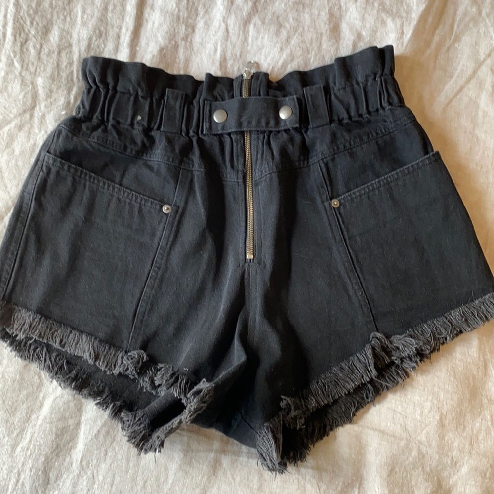 Sea New York high waisted denim shorts